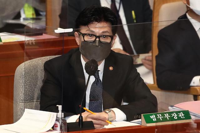 [포토] 예산결산특별위원회 참석하는 한동훈 법무부 장관