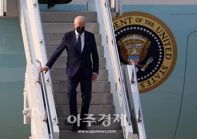 [포토] 조 바이든 美 대통령, 한국 도착…2박 3일 방한 일정 돌입
