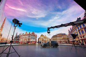 CJ ENMs virtual production stage features Samsungs micro-LED screen and connected cameras