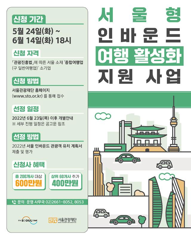 서울시, 외국인 관광객 유치에 업체당 최대 1000만원 지원