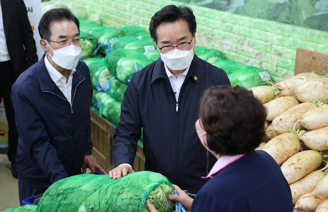 정황근 장관, 농식품 물가 점검..."수급 불안에 선제적으로 대응"