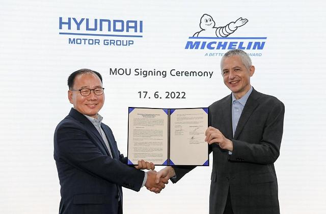 Hyundai continues partnership with Michelin to develop tires for EVs