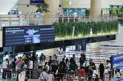 韩国6月国际航班接待旅客人数疫情后首次突破100万人次