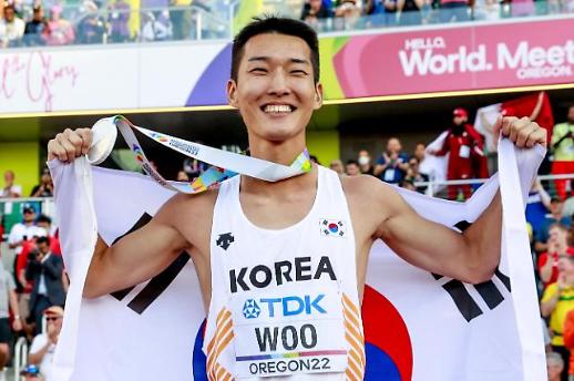 禹相赫为韩国夺下首枚世界田径锦标赛银牌