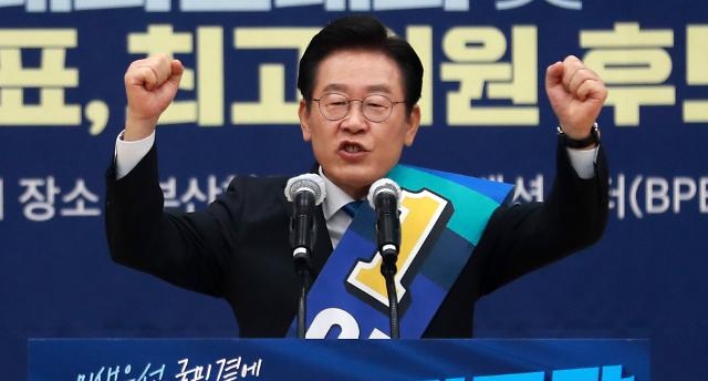 이재명, 부·울·경서 압승...누적 득표 74.59%