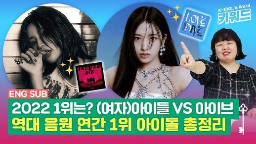 [아이돌 키워드] (여자)아이들 VS 아이브 2022 음원 연간 1위는?…역대 연간 1위 아이돌 총정리