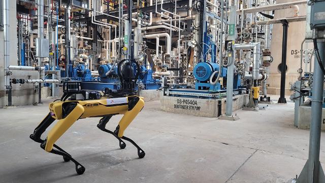 SK innovation uses Spot and Guardian S intelligent robots for factory safety check 