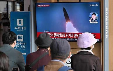 Two Koreas locked in unprecedented exchange of intimidating missile shots 