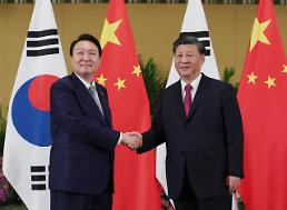 韓中初の首脳会談、２５分間実施・・・「緊密な疎通・協力」に共感