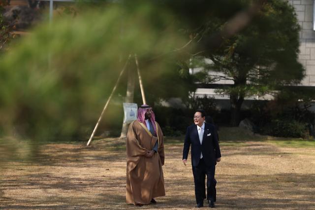尹 대통령, 빈 살만에 화답 양국관계 도약 계기··· 사우디 비전 2030 협력 약속