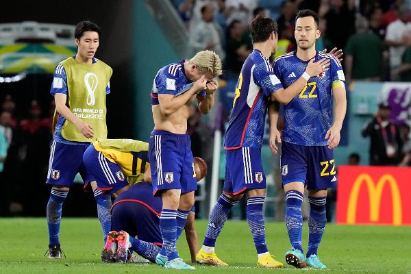 [카타르 월드컵] 일본, 8강 진출 좌절…승부차기서 크로아티아에 1-3 패배