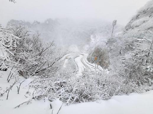 寒溪岭变身“冰雪王国”