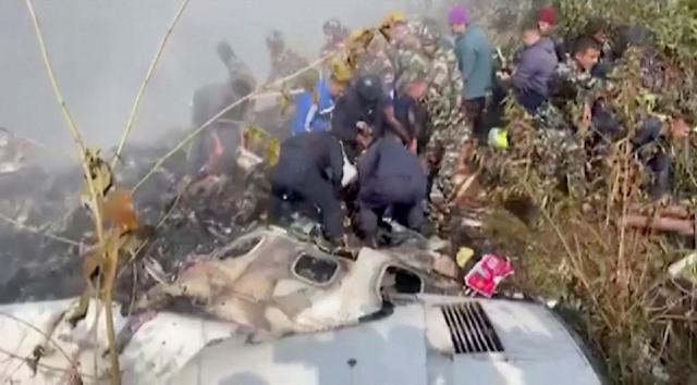 ネパルで72人搭乗の旅客機が墜落・・・韓国人2人搭乗