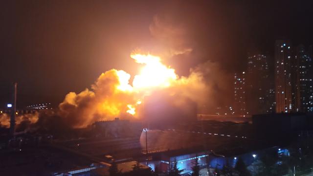 대전 한국타이어 공장서 화재…11명 연기 흡입
