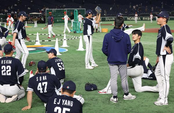 1라운드 탈락 한국 야구대표팀, 중국전 라인업 대거 변화...김혜성·최지훈 선발