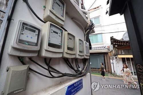 서울 시내 한 주택의 전기계량기