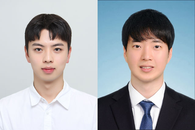 왼쪽부터)숭실대 기계공학부 이인효 학부생, 김준철 석사생