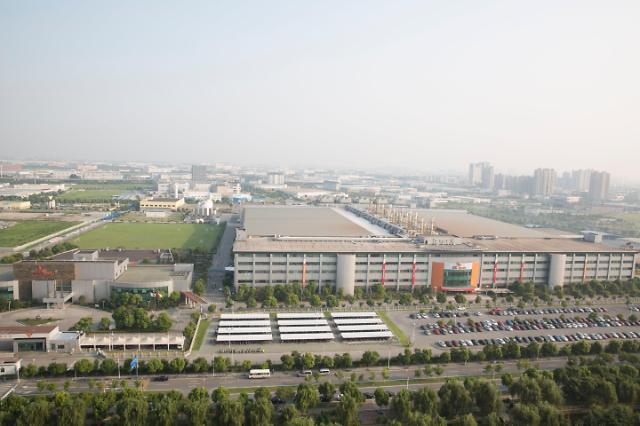 중국 우시에 있는 SK하이닉스 D램 반도체 공장