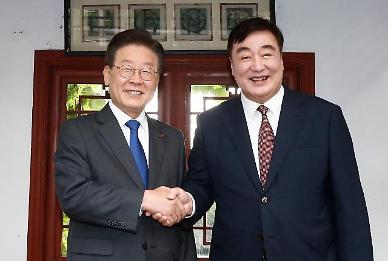 [포토] 중국대사관저 방문한 이재명 대표