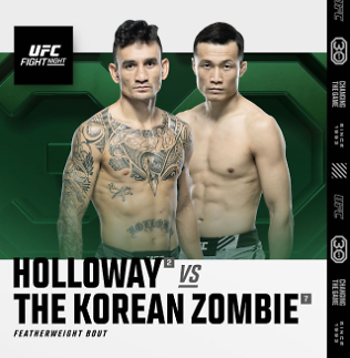 Korean Zombie to headline UFC Singapore with former featherweight champion Max Holloway 