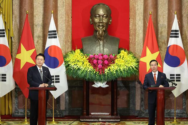 韩越首脑会谈在河内举行 发表全面战略伙伴关系行动计划
