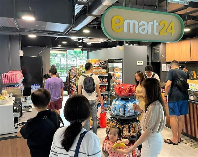 Convenience store chain Emart24 opens third store in Singapore