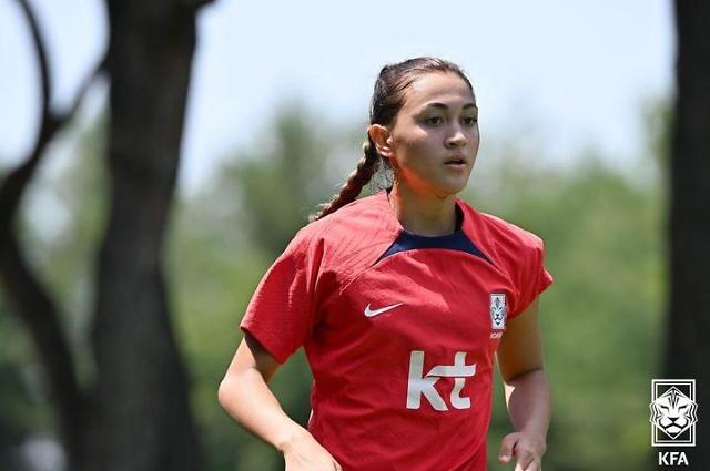 한국 대표팀 공격수 케이시 유진 페어 사진대한축구협회