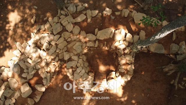 건지산 봉수터에서 발견된 연조 5기사진용인시