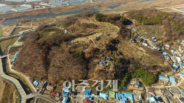 예산산성 발굴조사 유적 전경사진예산군