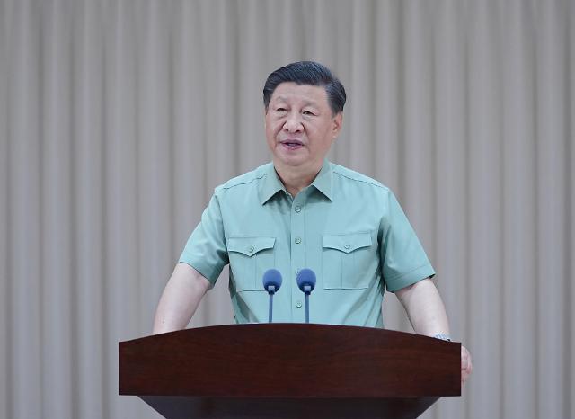 시진핑 중국 국가주석이 지난 6일 대만을 관할하는 인민해방군 동부전구를 방문해 연설하고 있다 사진신화사·연합뉴스 