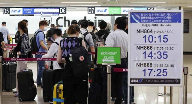 해외여행 심리가 폭발한 데다가 역대급 엔저 현상이 맞물리면서 내국인의 일본 여행 수요가 눈에 띄게 늘었다 사진연합뉴스