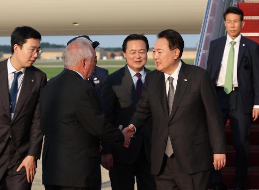 尹锡悦抵达美国 开启韩美日首脑峰会行程
