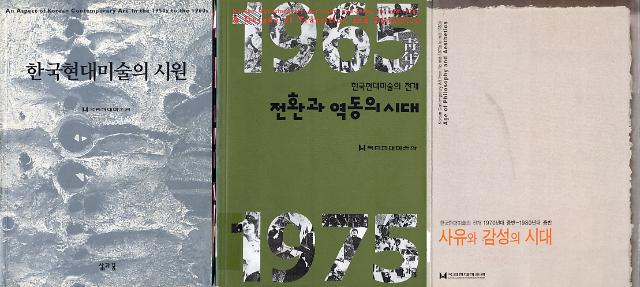 국립현대미술관은 한국근대미술사를 총정리하는 전시에 이어 2000년부터2002년까지 한국 현대미술을 한국현대미술의 시원전환과 역동의 시대 사유와 감성의 시대라는 제목으로 3개의 전시를 개최했다 이 전시들 역시 한국현대미술사를 실증적으로 정리한 동시에 미술관 큐레이터 십을 완성한 역사적인 전시로 남았다 사진정준모 큐레이터