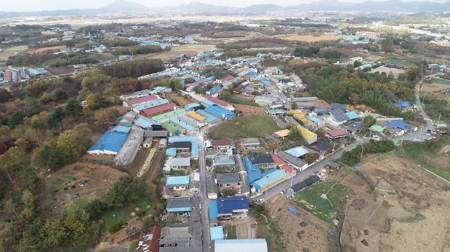 익산 학호마을 전경사진익산시