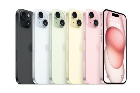 애플이 12일현지시간 미국 캘리포니아주 쿠퍼티노 본사에서 스페셜 애플 이벤트 ‘원더러스트’를 통해 아이폰15 시리즈를 공개했다 사진애플