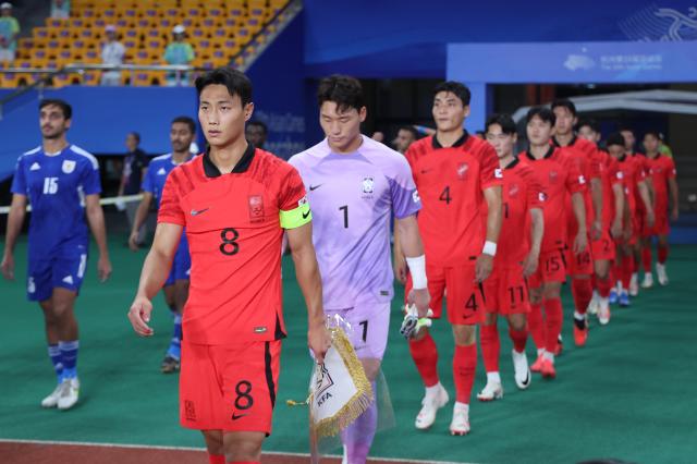 한국축구 쿠웨이트와 아시안게임 조별리그 시작 사진연합뉴스