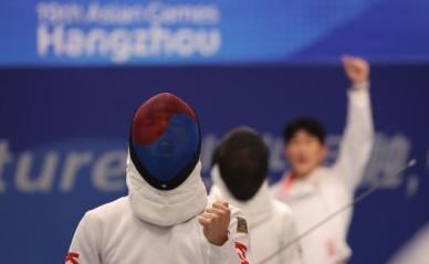 [항저우AG] 이지훈, 남자 근대5종 펜싱 랭킹 라운드 1위