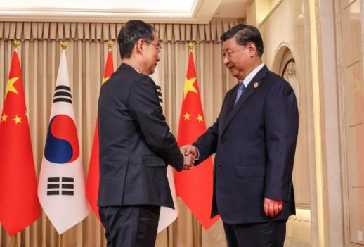 시진핑, 한 총리 만나 방한 문제, 진지하게 검토