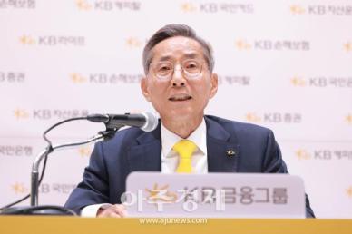 [포토] 소회 밝히는 윤종규 KB금융그룹 회장