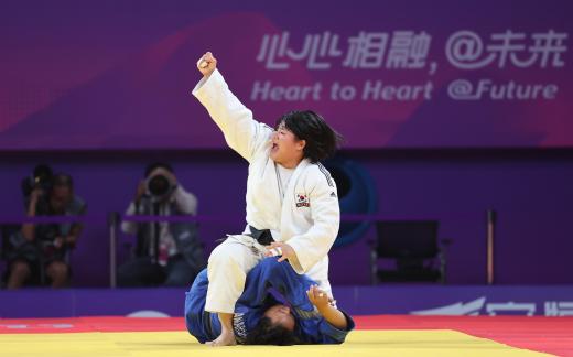【杭州亚运会】金荷伦夺得柔道女子+78公斤级冠军