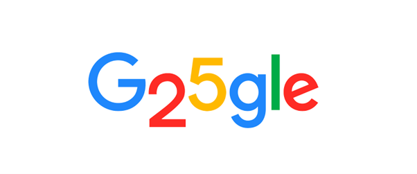구글 25주년 두들 이미지