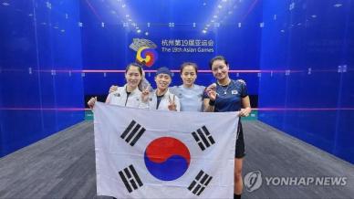 한국, 여자 스쿼시 단체전서 9년 만에 동메달 획득