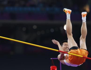 [포토] 우상혁, 아시안게임 높이뛰기 2회 연속 은메달