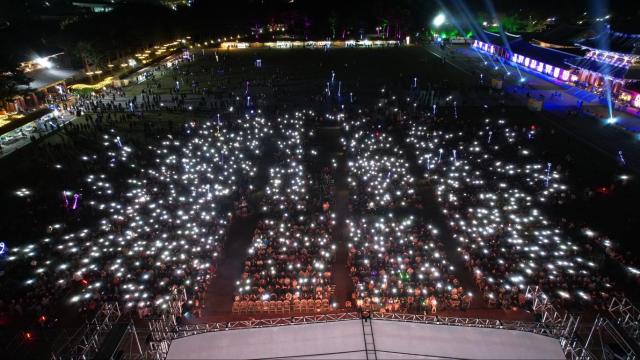 사비군 달빛 콘서트 장면사진부여군