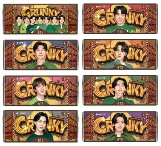 Lotte Wellfood collaborates with BTS to release limited-edition chocolate product Crunky