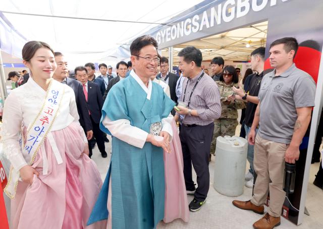 LA 한인축제 방문 사진경상북도