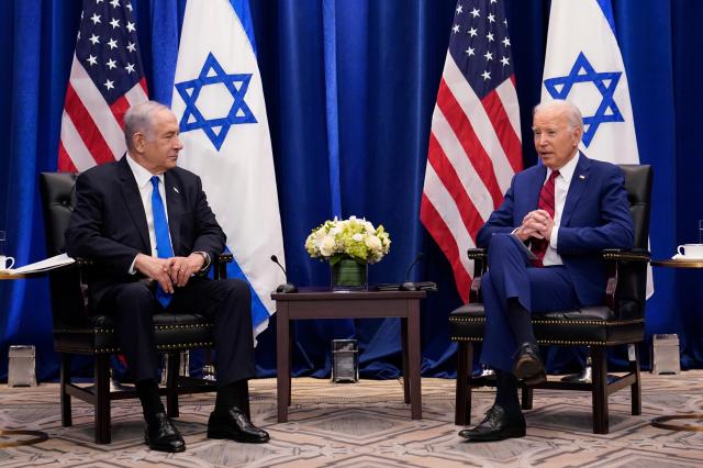 지난 달 베냐민 네타냐후 이스라엘 총리와 회담을 갖고 있는 조 바이든 미국 대통령사진AP연합뉴스