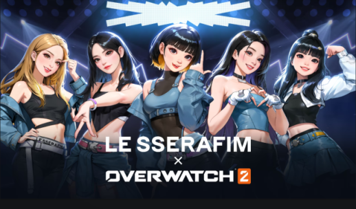 Overwatch 2 collaborates with girl band Le Sserafim to release digital single Perfect Night