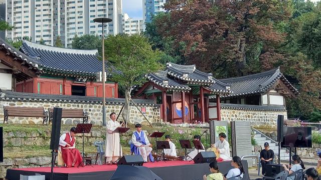 심곡서원에서 열린 향교·서원 문화유산 활용사업 일환 행사 모습사진용인시