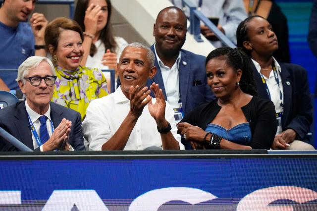 올해 8월 테니스 US오픈 경기를 관람 중인 버락 오바마 전 미국 대통령사진AP연합뉴스